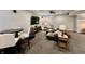 Finished basement with a large television, comfortable seating, and recessed lighting at 5802 Bentbrook Dr, Bargersville, IN 46106