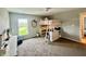 Charming bedroom features a bunk bed with shelves, dresser and a bright window view at 5802 Bentbrook Dr, Bargersville, IN 46106