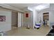 Unfinished basement space with art and plenty of potential at 6164 Evanston Ave, Indianapolis, IN 46220