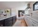 Large kitchen with marble countertops, stainless steel appliances, and hardwood floors at 6173 Rosslyn Ave, Indianapolis, IN 46220