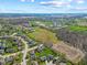 Expansive aerial perspective captures neighborhood layout and distant landscapes at 84 Beech Ct, Whiteland, IN 46184