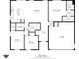 Detailed floor plan showcasing the layout of a one-story house with measurements for all rooms at 84 Beech Ct, Whiteland, IN 46184
