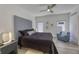 Cozy bedroom with soft lighting, stylish furniture, and comfortable furnishings at 8740 Morgan Dr, Fishers, IN 46038