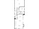 Floorplan showing the layout including a living room, dining area, kitchen, baths, bedrooms, laundry, garage and walk-in closet at 8740 Morgan Dr, Fishers, IN 46038