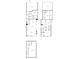 Floorplan features a carport, garage, primary bedroom, kitchen, laundry, living room, dining area, and outdoor living area at 8740 Morgan Dr, Fishers, IN 46038