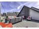 Relaxing roof deck featuring cozy lounge seating and a stylish design with views of the neighborhood at 8740 Morgan Dr, Fishers, IN 46038