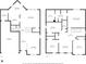 First and second floor floor plan layout at 8813 Browns Valley Ln, Indianapolis, IN 46113