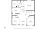 Second floor plan featuring four bedrooms, two bathrooms and a WIC at 8813 Browns Valley Ln, Indianapolis, IN 46113