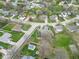 A high-angle view displaying a home nestled in a lush neighborhood at 9362 Helmsdale Dr, Indianapolis, IN 46256