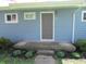 Close up of the front entrance to the house, showcasing the front door at 99 Armitage St, Cicero, IN 46034