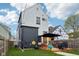 Backyard view of new deck and flower at 1015 Villa Ave, Indianapolis, IN 46203