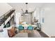 Bright dining space with a modern table, stylish chairs, and contemporary pendant lighting at 1015 Villa Ave, Indianapolis, IN 46203