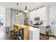 Well-equipped kitchen with stainless steel appliances, white countertops, and ample cabinet space at 1015 Villa Ave, Indianapolis, IN 46203