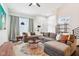 Comfortable living room featuring a plush sectional sofa, designer rug, and ample natural light at 1015 Villa Ave, Indianapolis, IN 46203