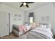 Stylishly furnished ' bedroom features two twin beds and decorative wall art at 10880 N 23Rd St, Elwood, IN 46036