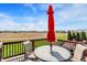 Outdoor deck with seating and views of a quiet and beautiful community at 11685 Platt St, Noblesville, IN 46060