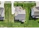 Bird's eye view of a home with a large, well-maintained lawn at 12894 Corydon Dr, Fishers, IN 46037