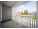 Balcony with a view of the parking area at 1575 Sierra Springs, Carmel, IN 46280
