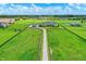 Sprawling estate features a long driveway leading to a stone home surrounded by green pastures at 1581 S 825 E, Zionsville, IN 46077