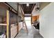 Barn interior showing the stalls, loft access, and other internal structures at 1581 S 825 E, Zionsville, IN 46077