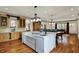 Spacious kitchen with large island and open floor plan at 1581 S 825 E, Zionsville, IN 46077