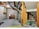 Unfinished basement featuring concrete walls and exposed ductwork at 2507 Silver Oaks Dr, Carmel, IN 46032