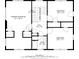 The home's floor plan for the second floor at 310 W 43Rd St, Indianapolis, IN 46208
