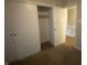 This bedroom closet has a shelf and rod for storage and organization at 3202 Acacia Dr, Indianapolis, IN 46214
