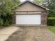 Attached garage with a white door provides secure parking and storage at 3202 Acacia Dr, Indianapolis, IN 46214