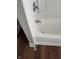 Close-up of the shower in the bathroom at 3502 N Illinois St, Indianapolis, IN 46208