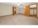 Neutral bedroom with carpeted floors and view of closet at 3504 Morgan Oaks Cir, Martinsville, IN 46151