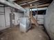 Basement with block walls and a new furnace and water heater at 408 E Beecher St, Indianapolis, IN 46225