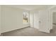 Neutral bedroom with carpet, window, and a view, plus easy access to other rooms and storage at 4087 Railhead Ave, Westfield, IN 46074