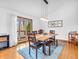 Dining room with a large window offering natural light and views of the outdoors at 454 Roberson Blvd, Mooresville, IN 46158