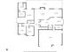 Detailed floor plan showcasing the layout of the main level, including the living room, kitchen, and primary bedroom at 454 Roberson Blvd, Mooresville, IN 46158