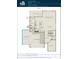 Detailed floor plan showcasing the layout of the first floor of a modern home at 5804 Summertree Pl, Whitestown, IN 46052