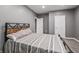 Bedroom with a bed, recessed lighting, and neutral wall color scheme at 6472 W Treeline Ln, McCordsville, IN 46055