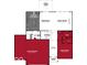 Detailed floor plan showcasing the layout of the home's first floor, including the kitchen and garage at 7337 Deerberg Dr, Indianapolis, IN 46259