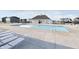 Community pool featuring comfortable lounge chairs and a covered shelter in a neighborhood at 827 Allandale Ave, Westfield, IN 46074