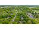 Scenic aerial perspective reveals a home surrounded by trees near shopping and other amenities at 8535 Washington Blvd, Indianapolis, IN 46240
