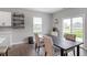 Cozy dining area with modern table, seating for four, and stylish decor at 8694 Moyer Pl, Pendleton, IN 46064