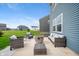 Cozy patio area with comfortable seating, perfect for outdoor relaxation and entertaining at 8694 Moyer Pl, Pendleton, IN 46064