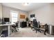 A great setup for working from home. Plenty of desk space and office furniture at 9812 Logan Ln, Fishers, IN 46037