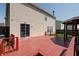 Outdoor backyard deck offering a comfortable space for relaxation and entertainment, featuring an attached gazebo at 10597 Cyrus Dr, Indianapolis, IN 46231