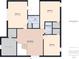 Layout of the second floor displaying bedrooms, bathroom, and living room dimensions at 11840 Geyser Ct, Fishers, IN 46038