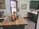 Kitchen table with wooden countertop and surrounding decor at 1330 Country Creek Cir, Shelbyville, IN 46176