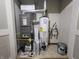 Interior shot of utility room showing the water heater and HVAC at 1330 Country Creek Cir, Shelbyville, IN 46176