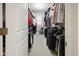 Spacious walk-in closet with clothing racks, shelves, and a window at the back at 15150 Mooring E Cir, Carmel, IN 46033