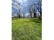 Beautiful grassy lot with mature trees and a bright blue sky offers a picturesque setting at 1710 Stevenson St, Indianapolis, IN 46228