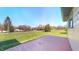 Large backyard featuring a sprawling lawn perfect for activities, relaxation, and outdoor gatherings at 2455 Lenvoil Rd, Martinsville, IN 46151